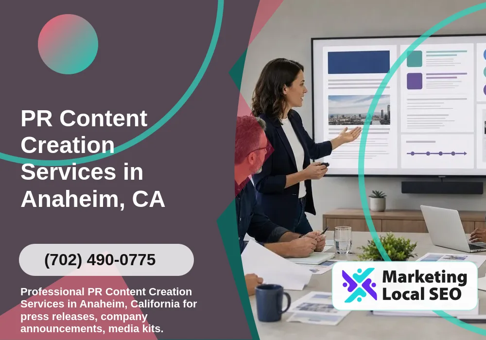 PR Content Creation Services in Anaheim, CA PR Content Creation Services in Anaheim, CA