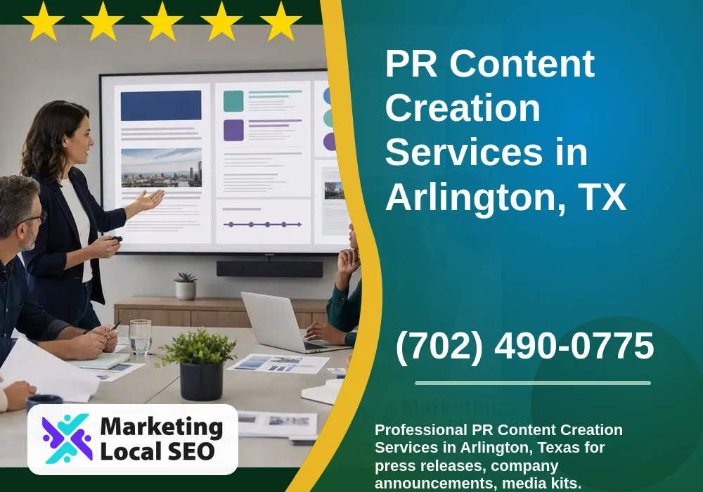 PR Content Creation Services in Arlington, TX