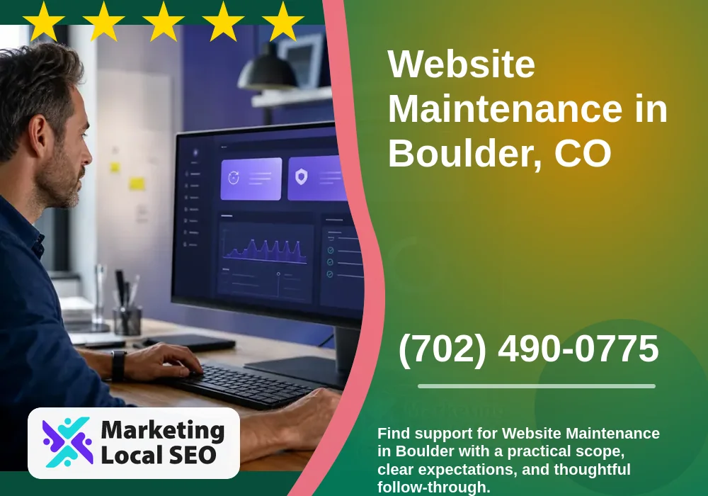 Website Maintenance in Boulder, CO