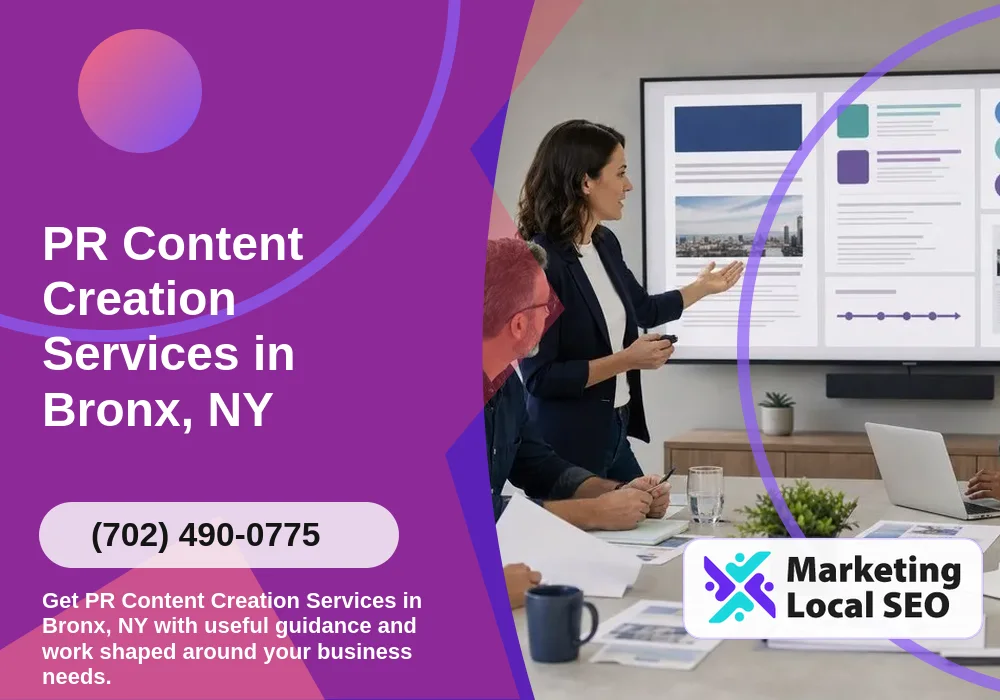 PR Content Creation Services in Bronx, NY