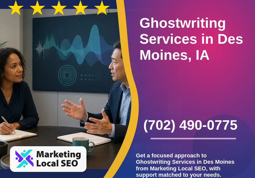 Ghostwriting Services in Des Moines, IA