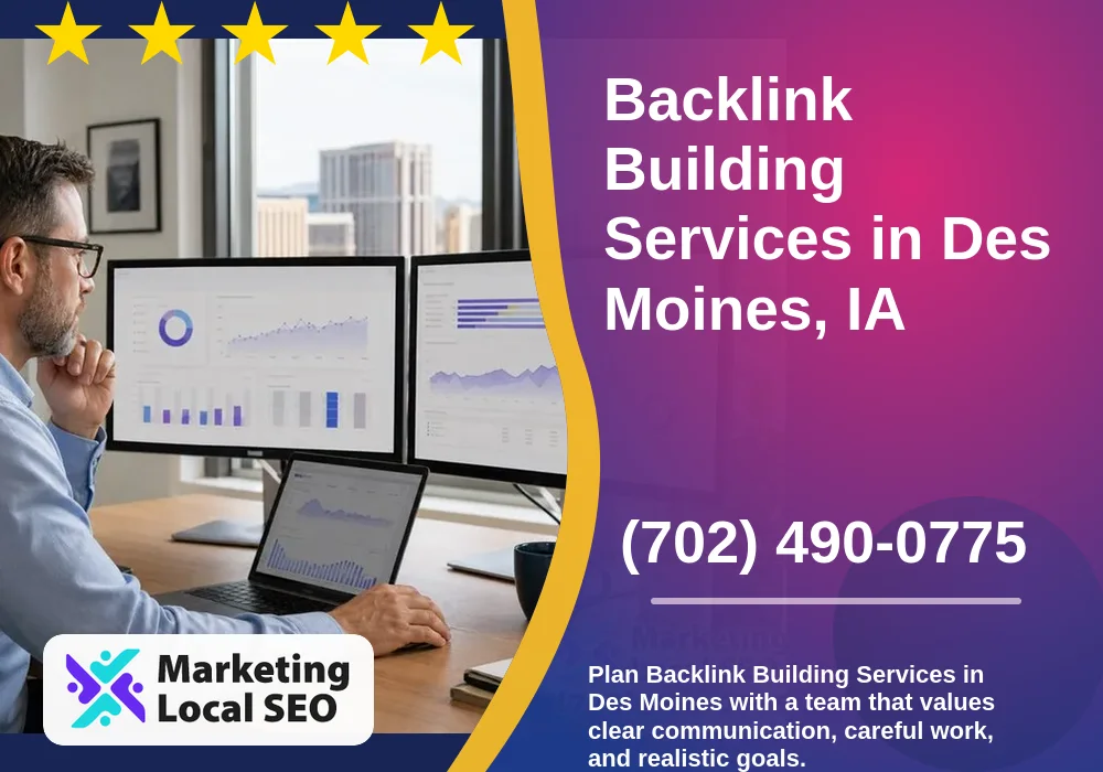 Backlink Building Services in Des Moines, IA
