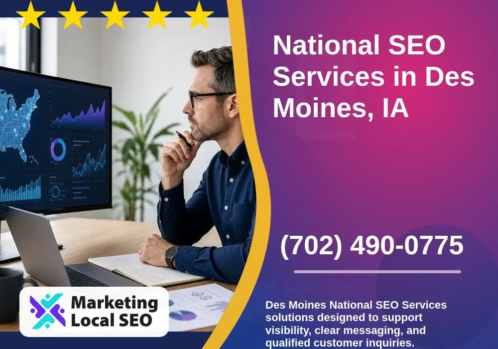 National SEO Services in Des Moines, IA