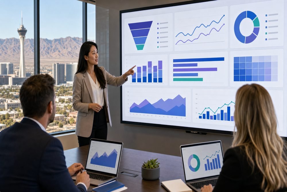 Google Ads agency presenting conversion tracking, bidding, budget allocation, and qualified-lead reporting in Frisco