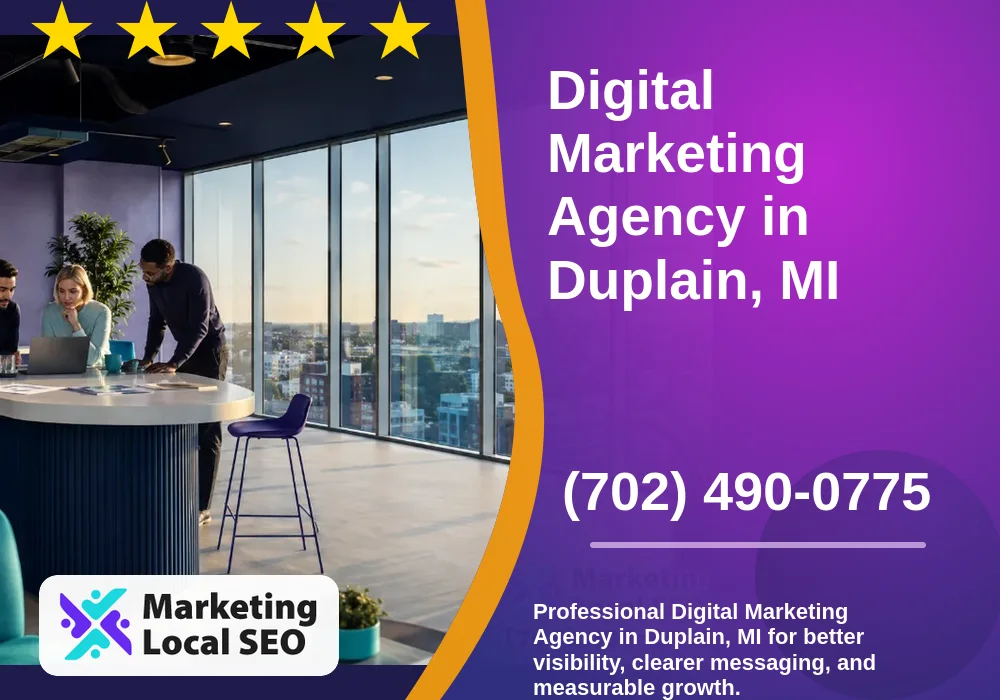 Digital Marketing Agency in Duplain, MI