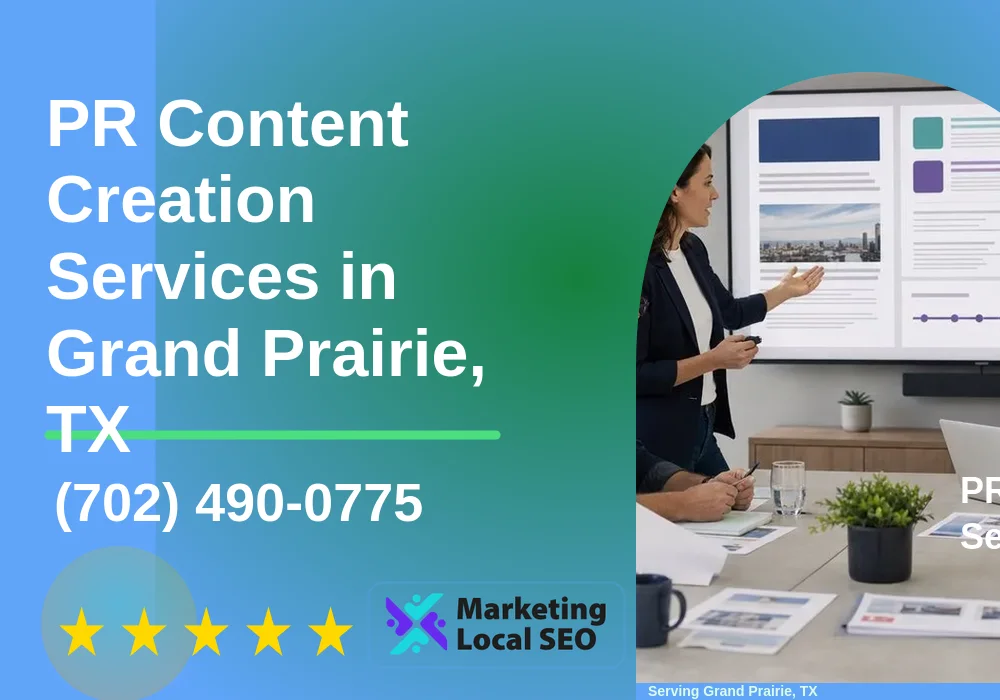PR Content Creation Services in Grand Prairie, TX