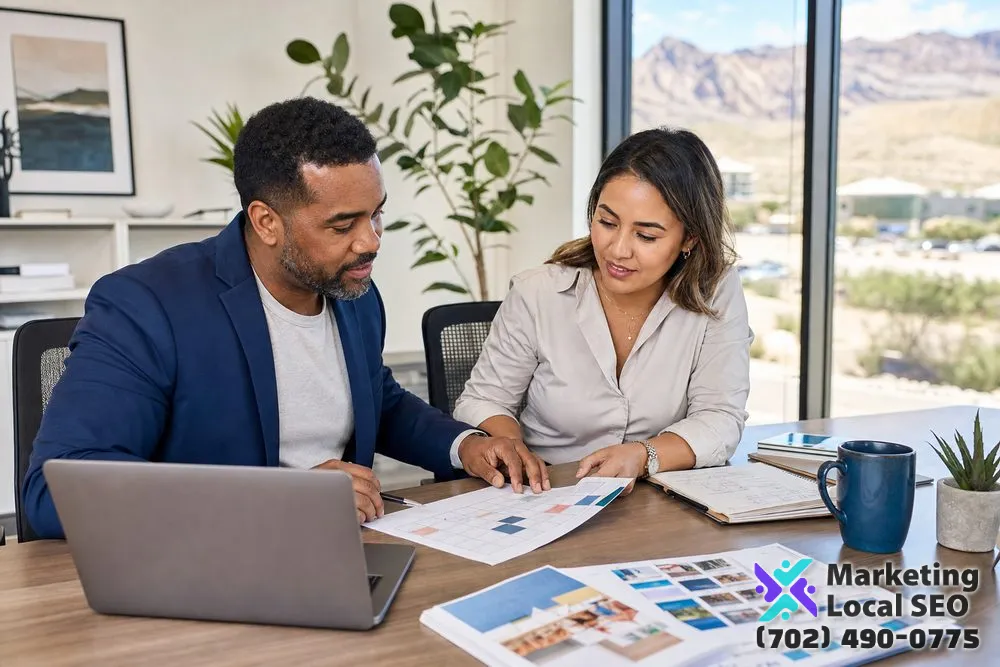 Facebook Marketing strategist and business owner planning audience, content, and campaign priorities in Bakersfield, CA