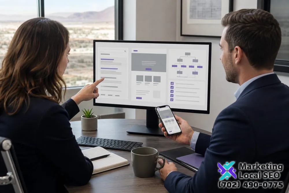 Legal marketing and intake specialists reviewing attorney PPC ads, landing pages, calls, and forms in Glendale