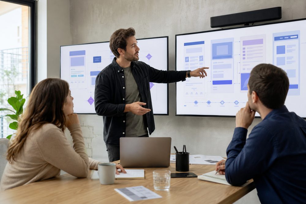 Custom Web Design and Development team presenting a website strategy, user experience, page architecture, and conversion roadmap for a Pineville, KY business