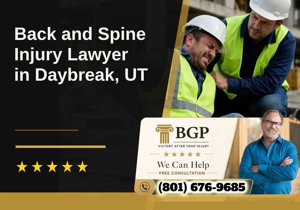 Back and Spine Injury Lawyer in Daybreak, UT