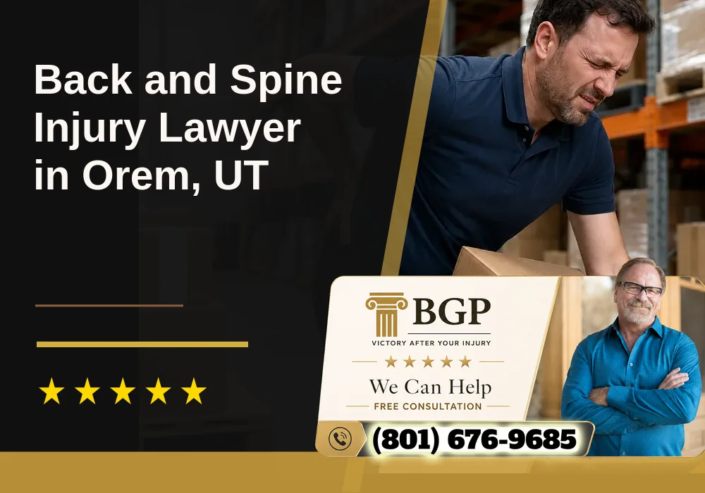 Back and Spine Injury Lawyer in Orem, UT