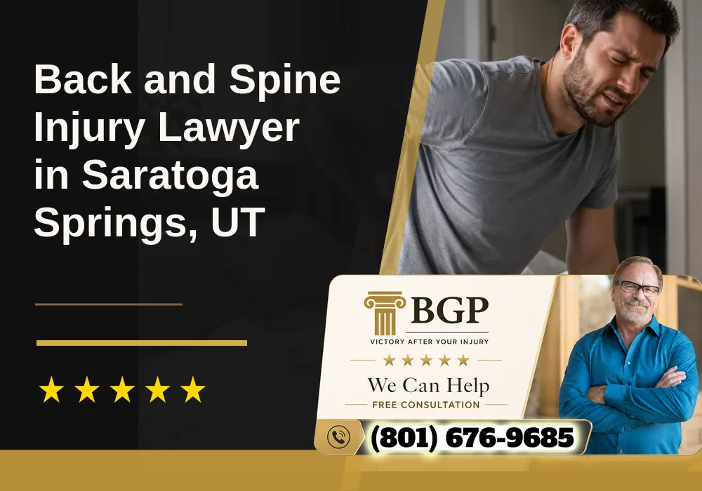 Back and Spine Injury Lawyer in Saratoga Springs, UT