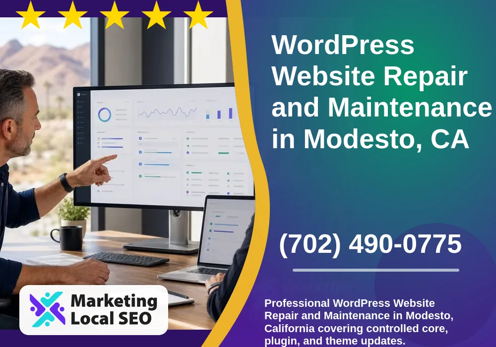 WordPress Website Repair and Maintenance in Modesto, CA
