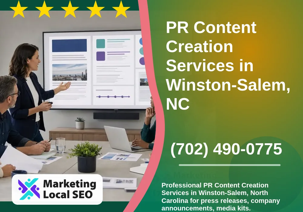 PR Content Creation Services in Winston-Salem, NC